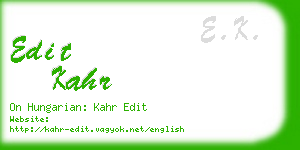 edit kahr business card